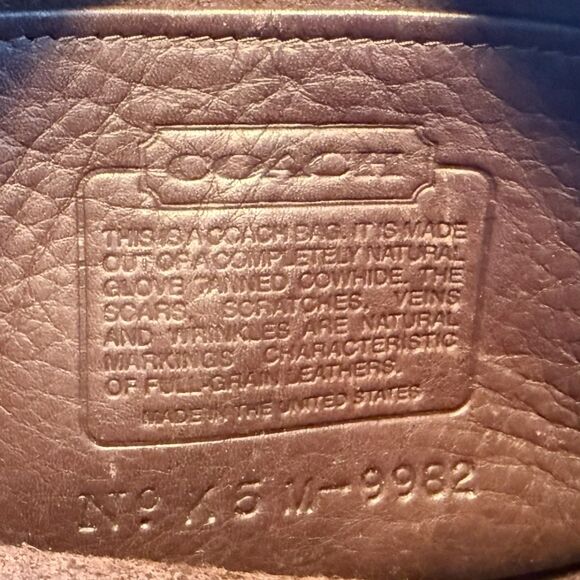 Vintage Coach 9982 Mahogany Canteen Round Crossbody Shoulder Bag - Picture 14 of 16